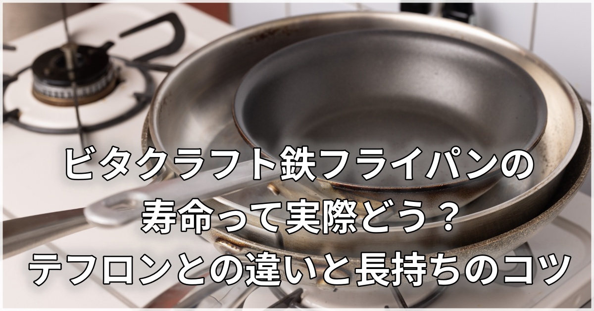 鉄フライパンとテフロンを比較する